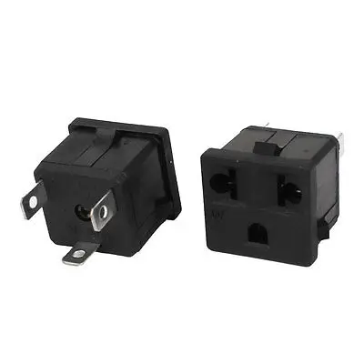 1 Cái Hoặc 2 Hoặc 3 Hay 4 EU Mỹ AC 250 V/125 V 10A /15A 3 Chân Bảng Điều Khiển Gắn Ổ Cắm Điện WD-601