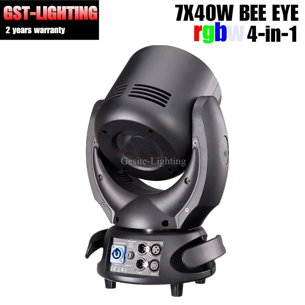 Professional 7pcs 40W LED RGBW Zoom beam Stage DMX Lighting