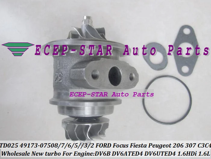 Free Ship Turbo Cartridge CHRA TD02 49173-07507 49173-07506 For FORD For Focus Fiesta 207 307 Berlingo For Citroen C3 C4 1.6L HD