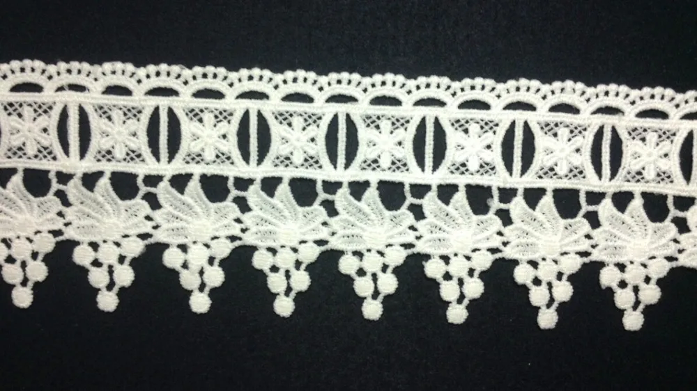 

7.5cm milk fibre embroidery lace trim,high quality Eco-friendly soft touch flower lace trimming,XERY-NY05051