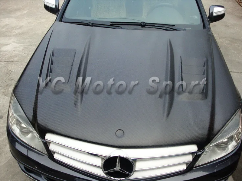 

Car Accessories Carbon Fiber DTM Style Hood Bonnet Fit For 2008-2010 MB W204 C-Class Hood Car Stying