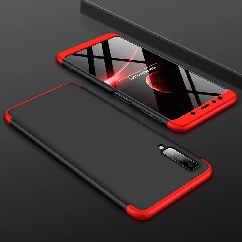 Противоударный чехол для Samsung Galaxy A7 2018, 360, полная защита, чехол для телефона Samsung A7 2018, A750, A750F