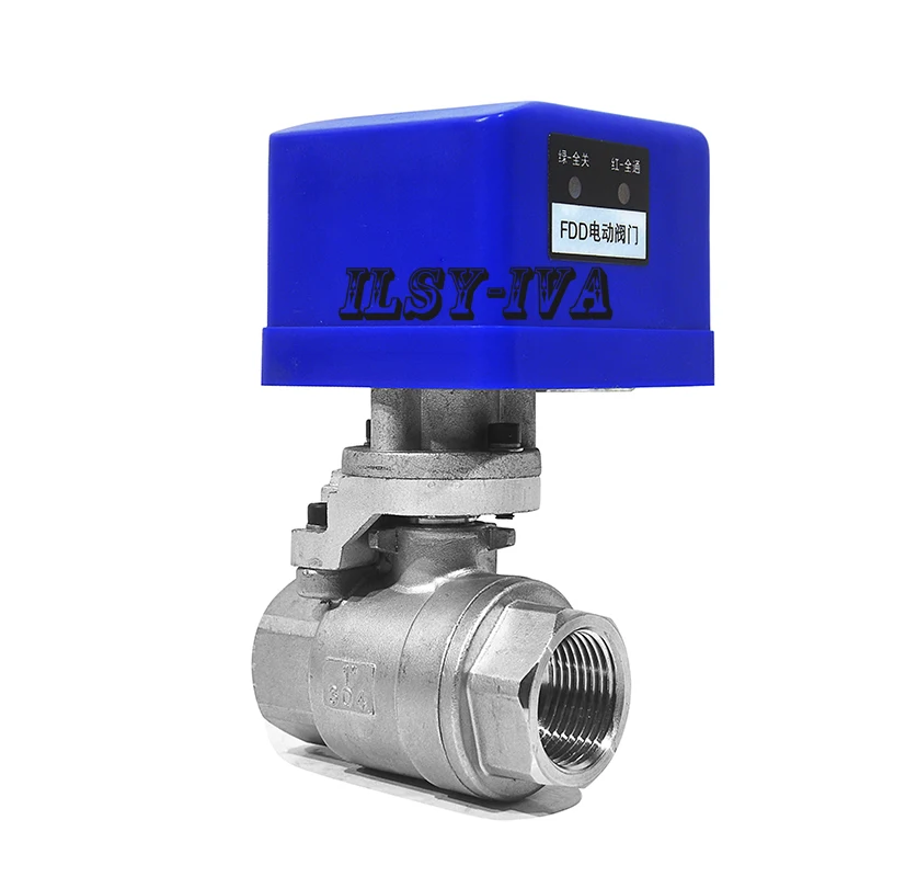 

DN25 AC220V two way fixed-type Stainless steel electric ball valve