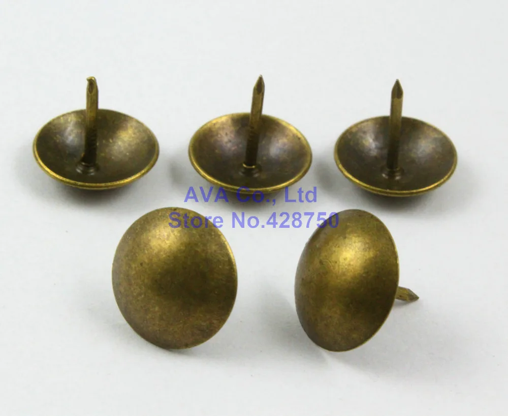 

100 Pieces 15mm Antique Brass Upholstery Tacks Nails Big