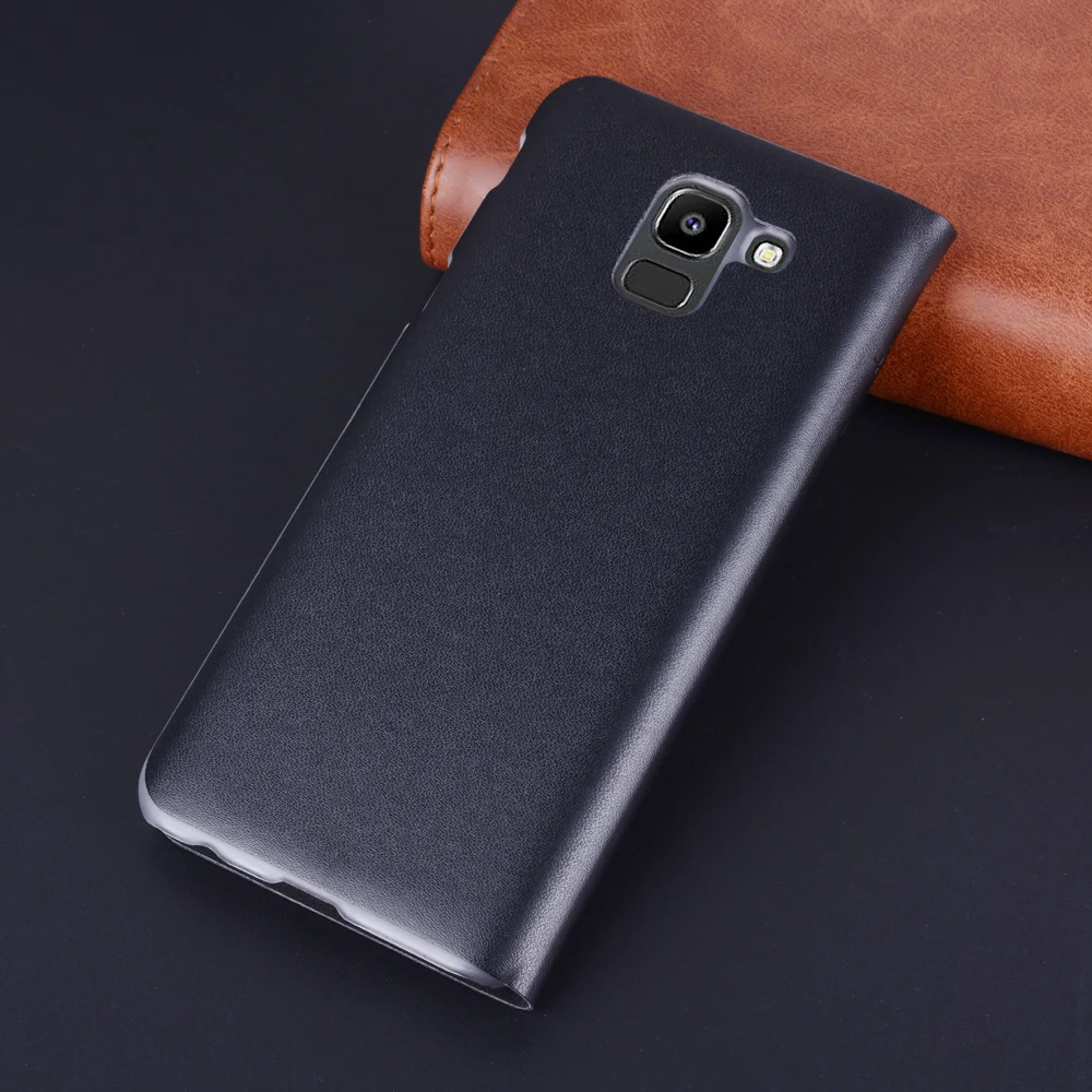 360 Full Cover Leather Phone Case For Samsung Galaxy J6 2018 J 6 SM J600 J600F J600G SM-J600 SM-J600FN Flip Wallet Case Funda