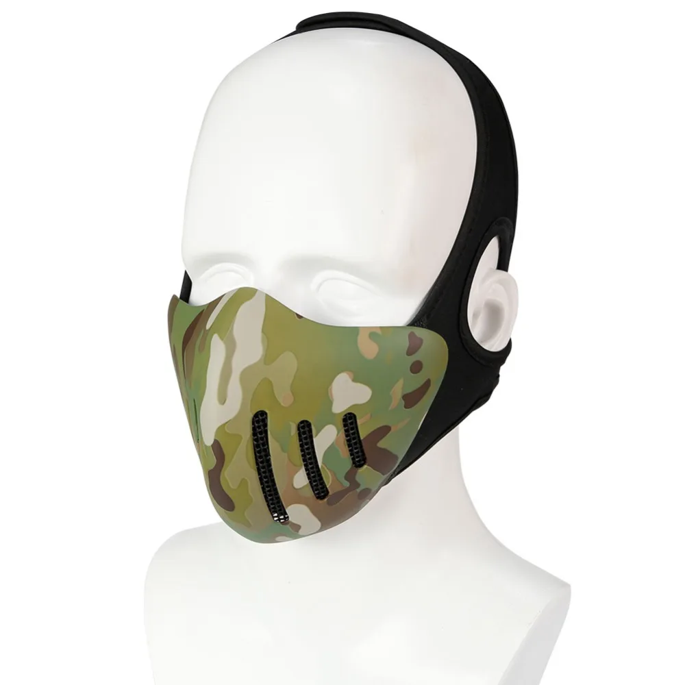 WosporT Tactical Mask Airsoft Glory Knight Mask Half Face Mask for Fast Helmet Military CS Shooting Paintball Accessories