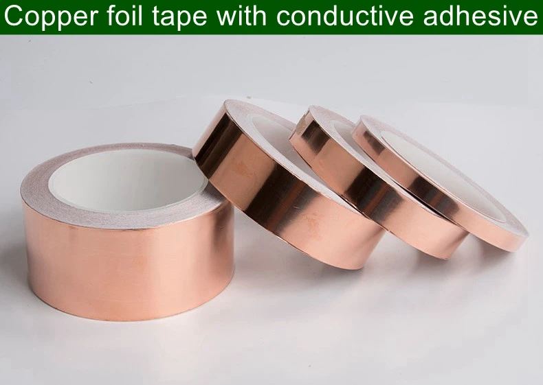 

3 Rolls Width 15mm x 30m,Copper foil tape with conductive adhesive Single-guided copper tape,Shielding tape,Heat-resistant