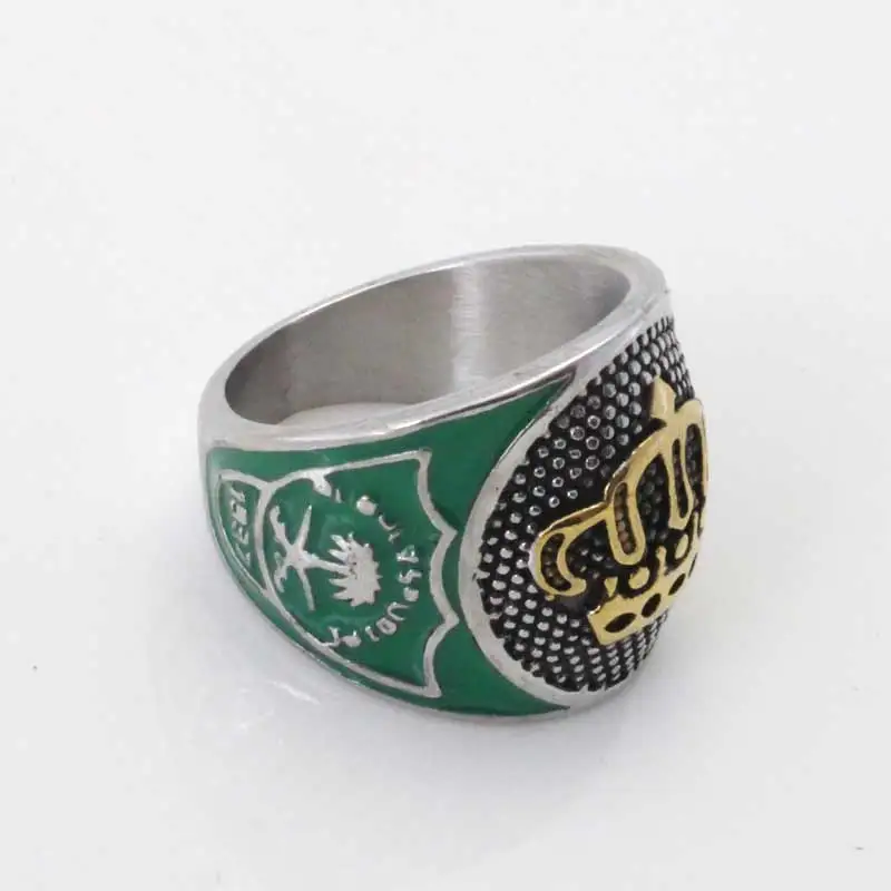 Saudi Arabia Embelm Palm Tree Sword ring   islam muslim jewelry