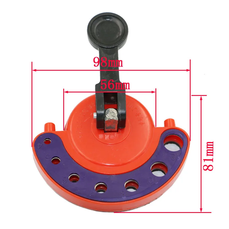 4-12mm Diamante Punta del trapano Piastrelle di Vetro Hole Seghe Po 'di Base di Guida Con Base di Vuoto Ventosa Piastrelle di Vetro aperture locator