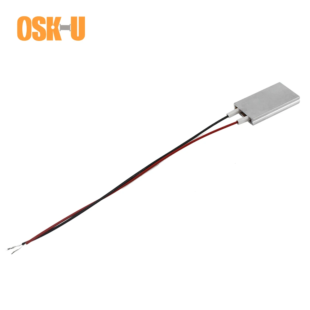 OSKIU 35x20x5mm 12V PTC Heating Element 60 Celsius Degree Constant Temperature PTC Heater Plate Wattage 2-4W Heater Element