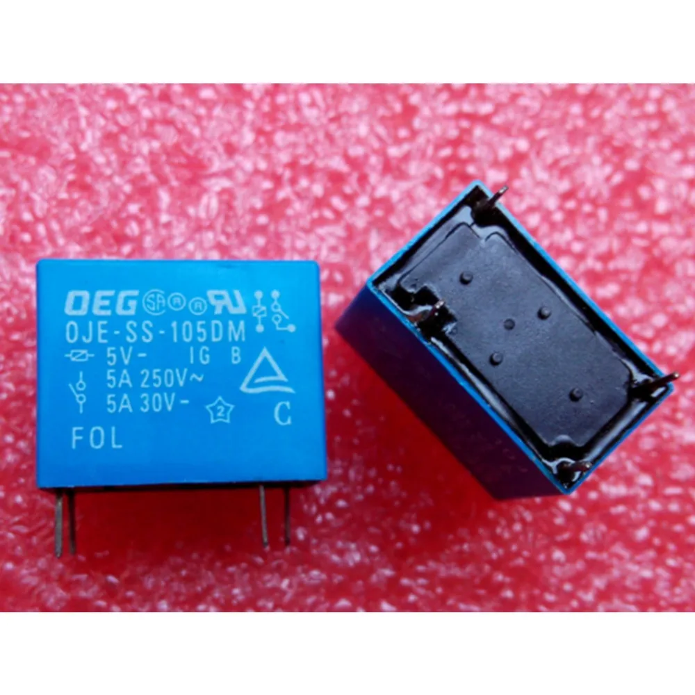 

Free shiping wholesale 10pcs/lot relay OJE-SS-105DM