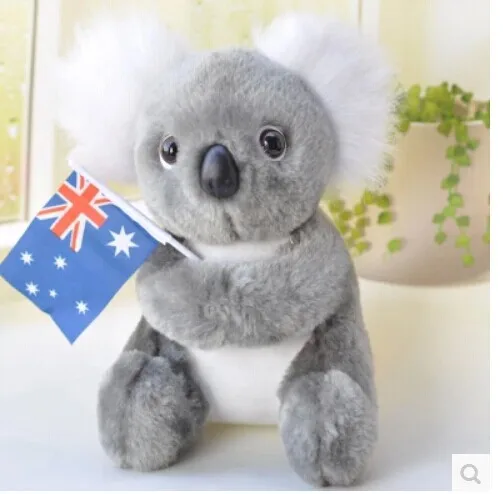 22ซม.น่ารัก Koala หมี Plush ของเล่นธงออสเตรเลีย Koala ตุ๊กตา,ของเล่นเด็กของขวัญ B4894