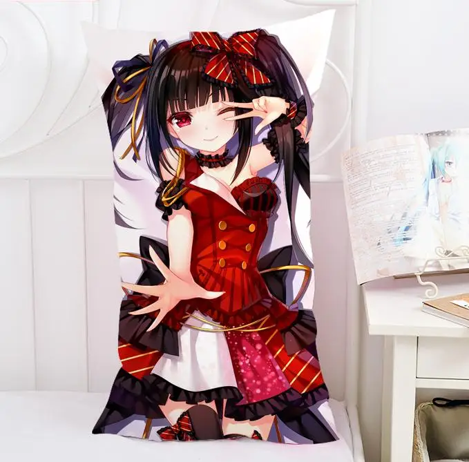 Anime Cartoon Date A Live Tokisaki Kurumi Hugging ectangle Pillow Case Pillow Cover Pilllowcase  Cushion Gift