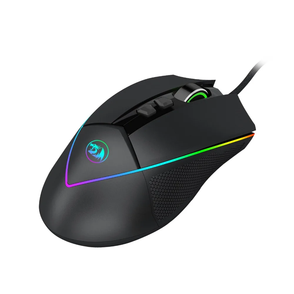 Gaming Mouse 12400 DPI 16.8Million RBG Backlit 8 buttons ergonomic design for programmable Mice gamer LOL MMO Redragon M909