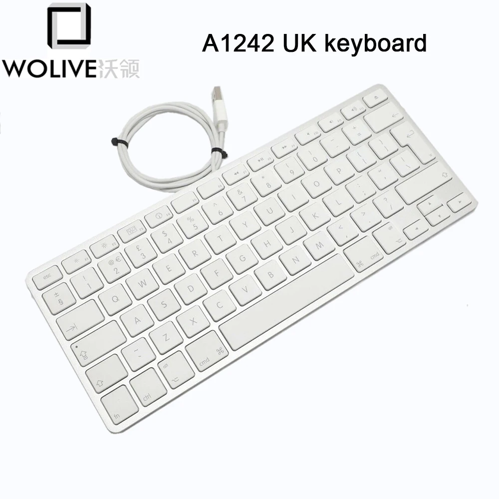 Wolive New keyboard for Apple A1242 USB Wired Compact Keyboard  UK layout