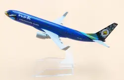 青い合金飛行機モデル,16cm,スケール737,B737,フェアウェイ,飛行機モデル,スタンド,航空機ギフト