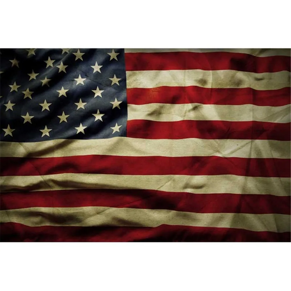 

Horizontal American Flag Photography Backdrops Printed 4th of July Holiday Party Banner Kids Children Photo Studio Backgrounds