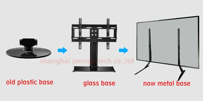 DL-MD10 Universal FIX TV سطح المكتب حامل 2 شريط معدني جبل 27 "-65" لوحة مسطحة LCD LED TV جدار جبل
