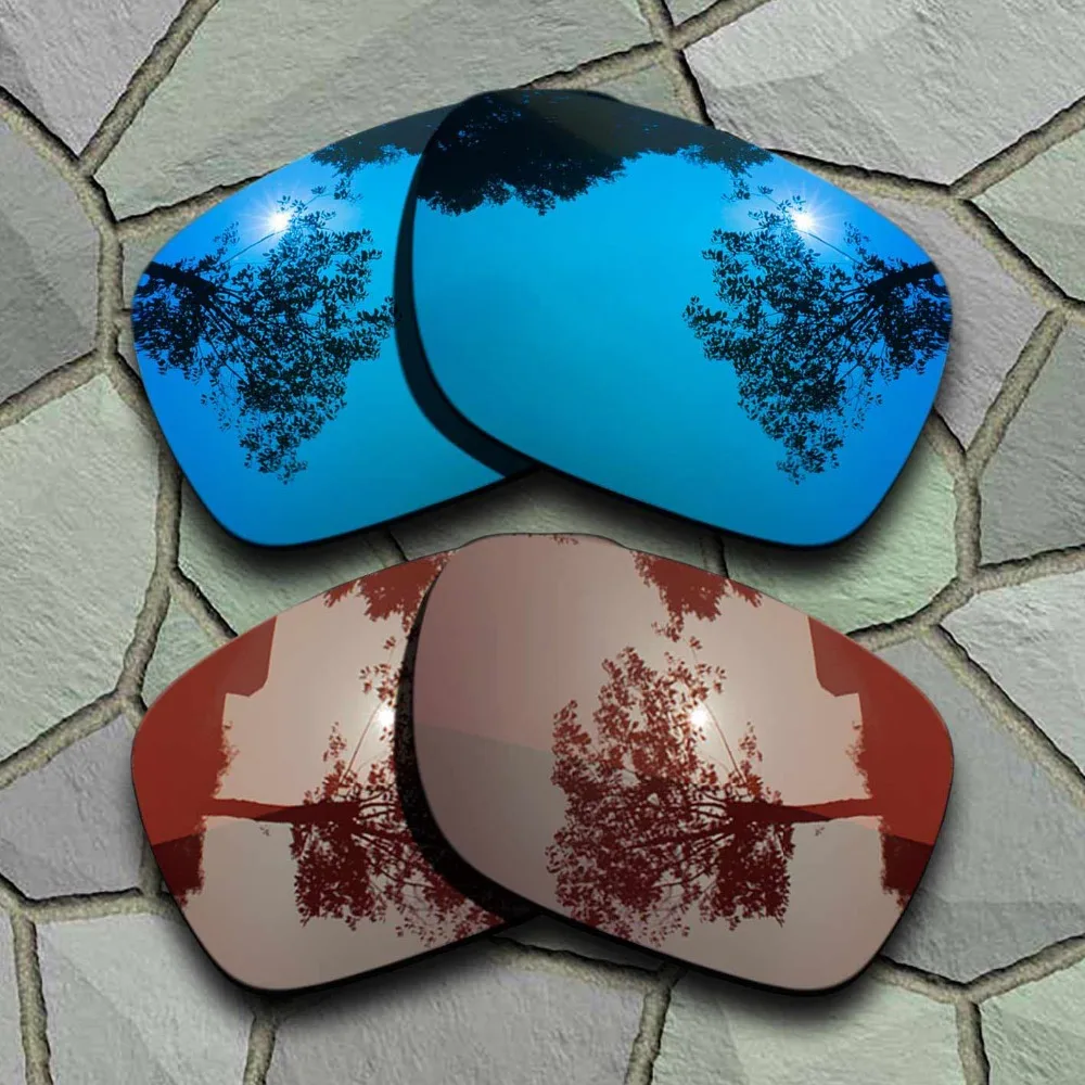 

Sky Blue&Bronze Brown Sunglasses Polarized Replacement Lenses for Oakley Holbrook-(TAC)