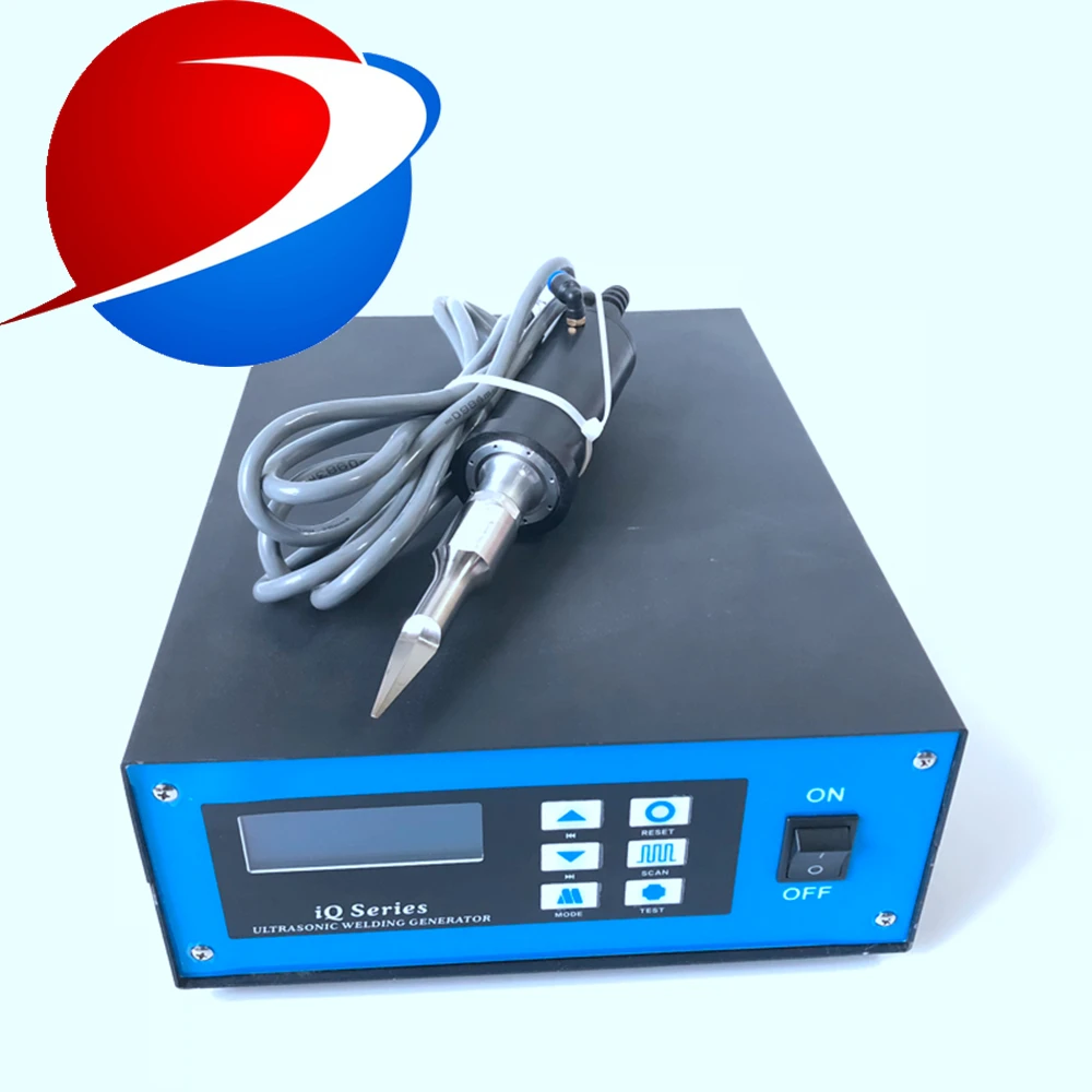 Ultrasonic Handy 35 kHz ความแม่นยำอุตสาหกรรมมีดอัลตราโซนิคสำหรับพลาสติก PVC PP PE วัสดุ ABS Ultrasonic ตัดมีด