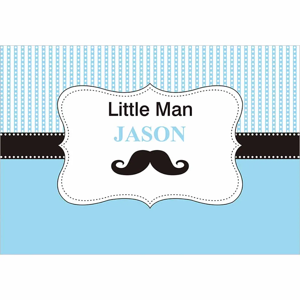 Funnytree background for photo studio little man theme birthday party mustache for baby shower custom backdrop photocall prop