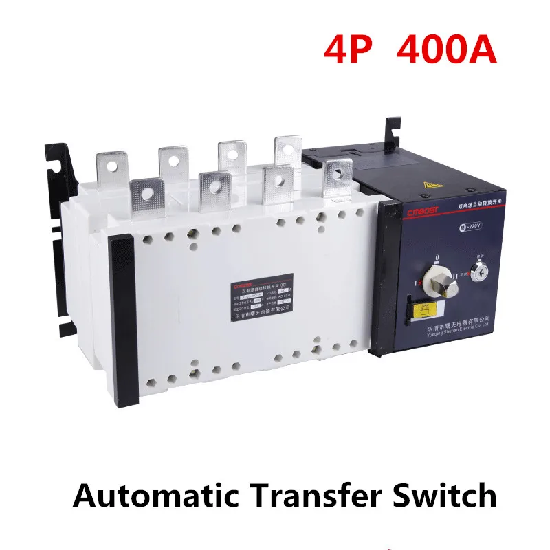 interruptor de transferencia automatica de dupla potencia 4p 4000 a tipo de transferencia 380v phase disjuntor tipo de isolamento ats chux400a 01