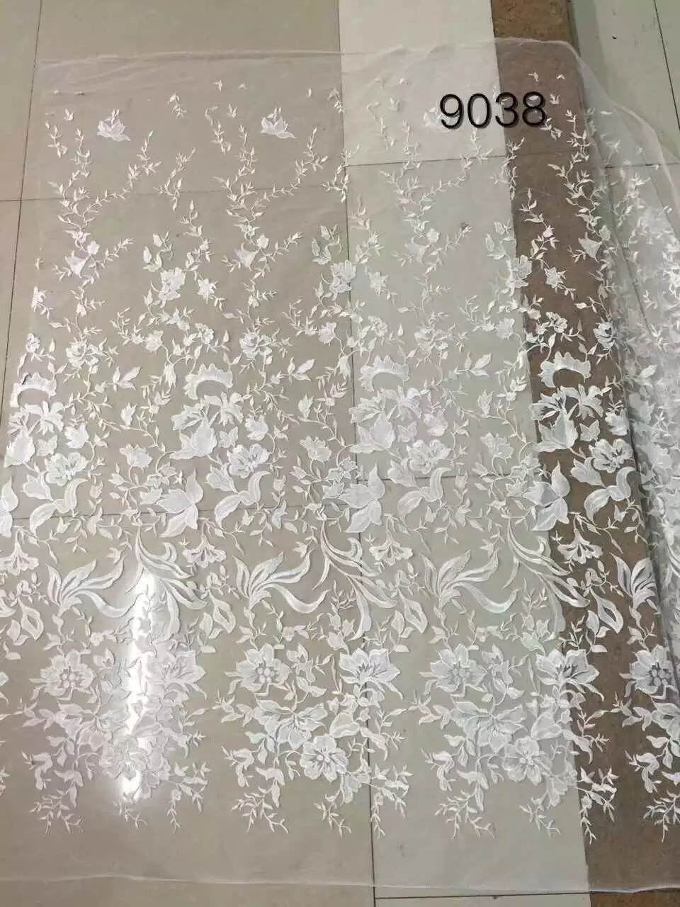 

SYJ-62479 wedding series French net lace fabric African organza tulle material for dress