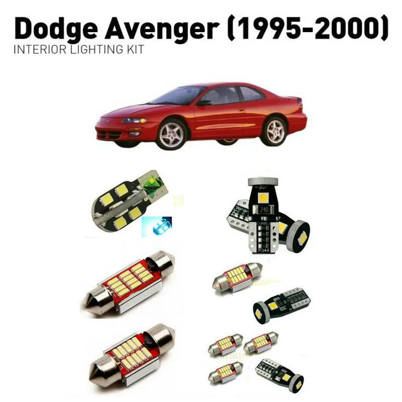 

Светодиодные внутренние фары для Dodge avenger 1995-2000, 15 шт., светодиодные фары для автомобилей, комплект освещения, автомобильные лампы Canbus