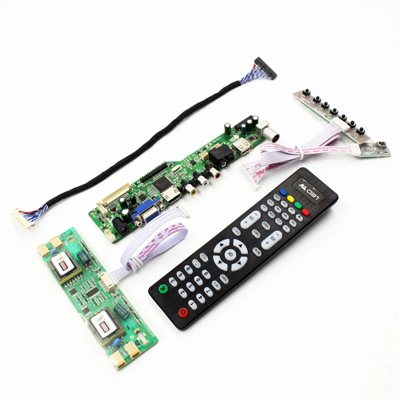 LCD TV controller board with TV AV VGA Audio USB HDMI-compatible for 20 inch 4 CCFL lcd panel 1600x900 LM200WD1-TLA1 M200O1-L01