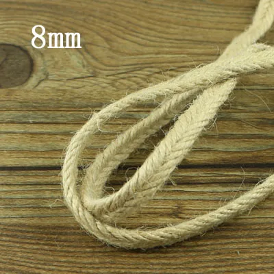 Natural Hessian big size thick Jute Twine Rope Burlap Ribbon DIY Craft Vintage Wedding Christmas Party Decor hemp rope