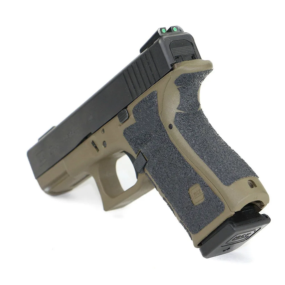 Non-slip Rubber Texture Grip Wrap Tape Glove  for Glock 19 23 25 32  38 holster fit for 9mm pistol gun magazine accessories image 3