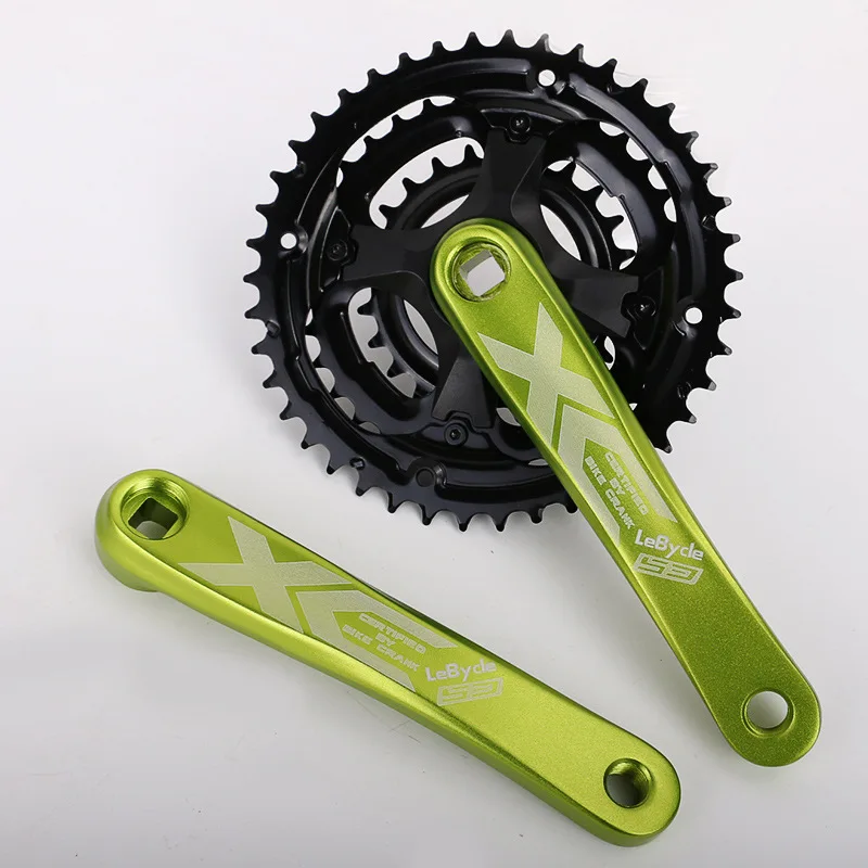 Bike Crank mtb mountain bike 24-34-42T Bicycle Crankset 170mm aluminum alloy crank square hole 7 8 9 Speed Chainwheel