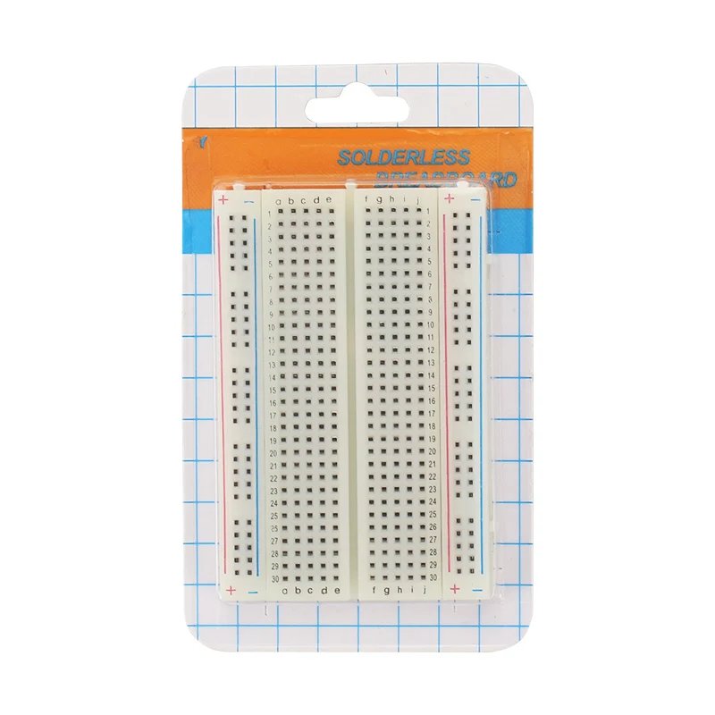 Breadboard 400 Points Solderless Bread Board PCB Test Board DIY Self-adhesive Prototype for Arduino ESP32 Raspberry Pi BPI OPI