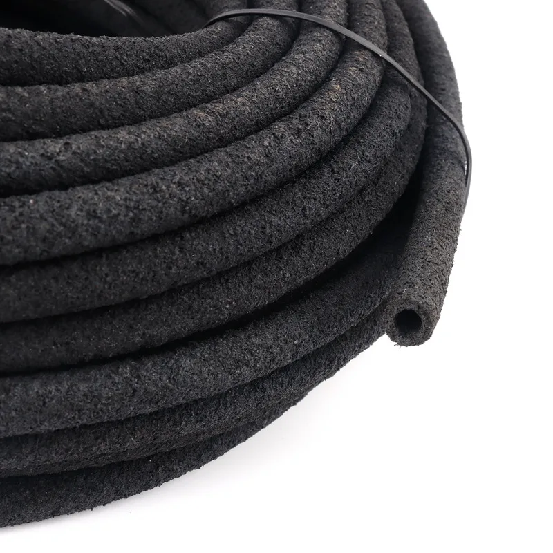 5m 4/8,12/16mm Perforated Water Pipe Rubber PE Black Hose Buried Underground Irregular Microporous Water Garden Irrigation Hose