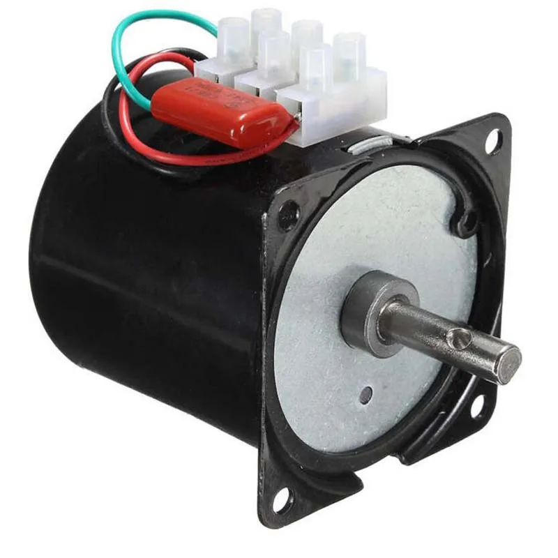 

110VAC /25w/2.5 rpm-100rpm Low Noise Gearbox Electric Motor 50HZ 60HZ High Torque Low Speed AC synchronous motor 60KTYZ