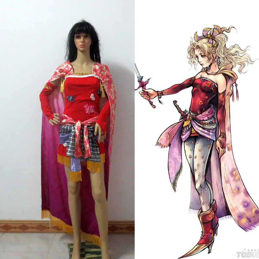 

Finatal Fantasy VI Terra Branford Cosplay Costume Tina Branford Cosplay Costume Customize Free Shipping