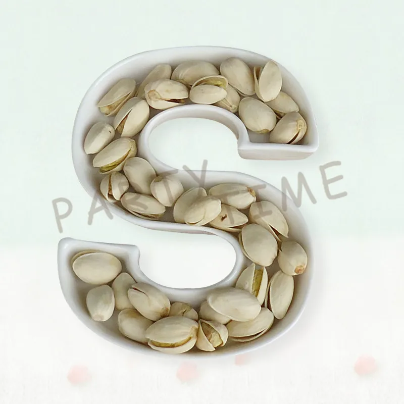 Wedding Decoration Plate, Alphabet S Shape Dish