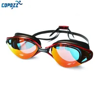 Copozz gafas profesionales antiniebla protección UV gafas de natación ajustables hombres mujeres gafas de silicona impermeables gafas