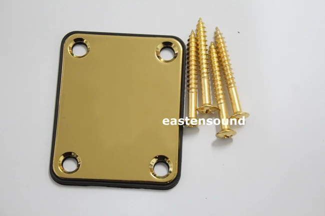 

Gold guitar neck plate