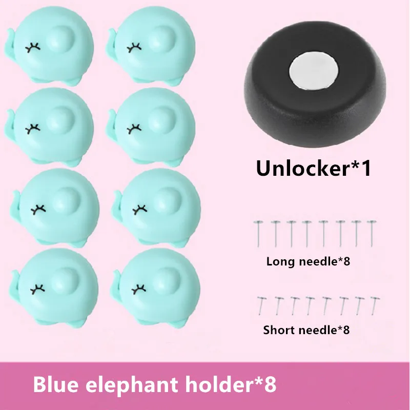 

16/8pcs Quilt Clip holder Elephant Buckle Bed Sheet Non-Slip Quilt Cover Magnetic Anti-Move Buckle Fixer Clip Clothing Pegs