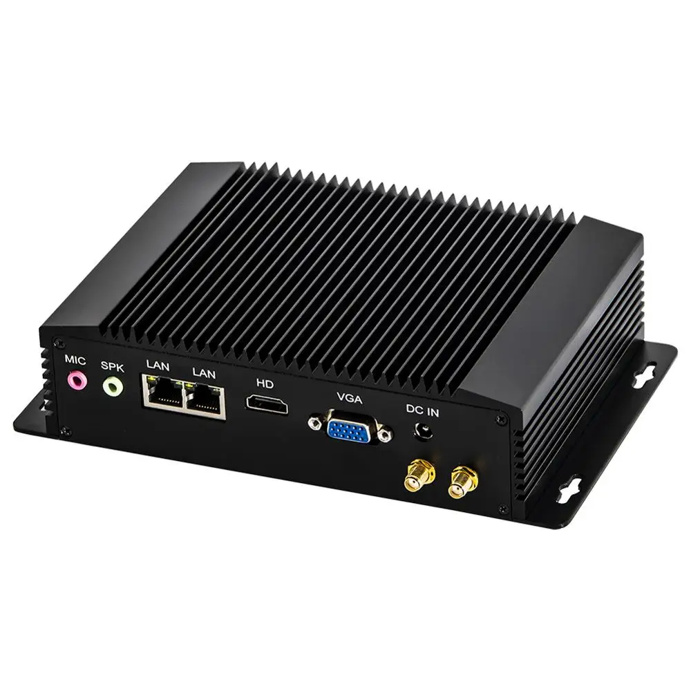 Industrial Computer,Fanless Mini PC,ABM18,Intel J1900/ N3520/N2920,Windows 11 or Linu, Watchdog,GPIO,SIM Slot,VGA,HD,2LAN,2COM