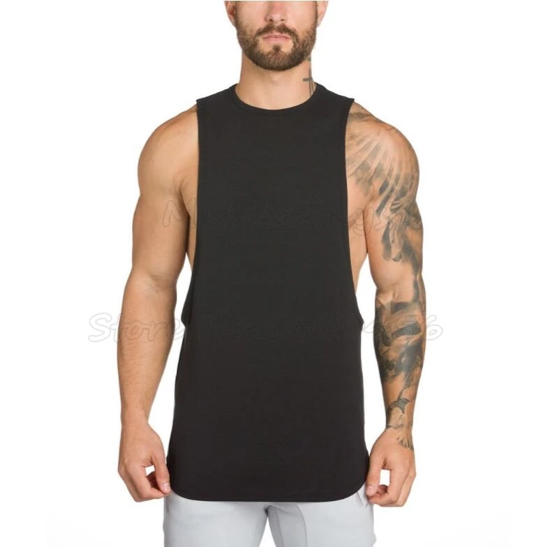 Brand NO PAIN NO GAIN clothes bodybuilding stringer gyms tank top men fitness muscle singlet cotton sleeveless shirt muscle vest