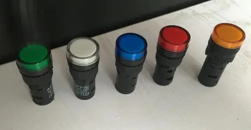 Indicador de potencia LED AD16-16C, lámpara piloto de señal, 16mm, 12V, 24V, 36V, 110V, 220V, 380V, 1 unidad