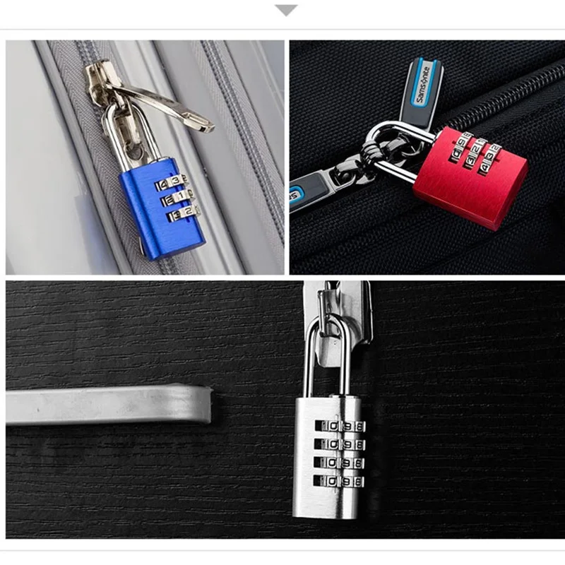 Can Set Your Own Password Padlock for Secret Notebook Small Furniture Cabinet Drawer Suitcase Storage Bag Digit Combination Lock