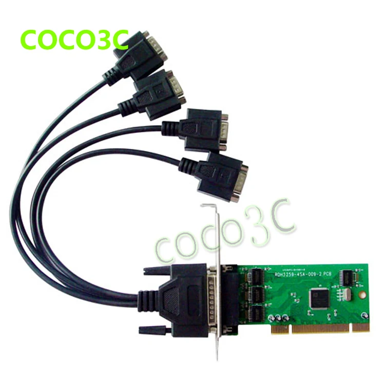 

IOC845 PCI 4 ports Serial PCI card Multi RS232 DB9 COM port to PCI adapter IO Card with low profile bracket