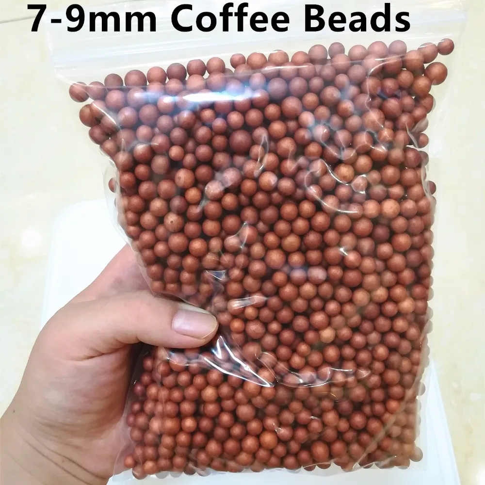 

7-9mm Mini Colorful Round Foam Balls Crystal Bottle Decoration Pillow/Sofa Filler Styrofoam Balls Coffee Brown Pastel Foam beads