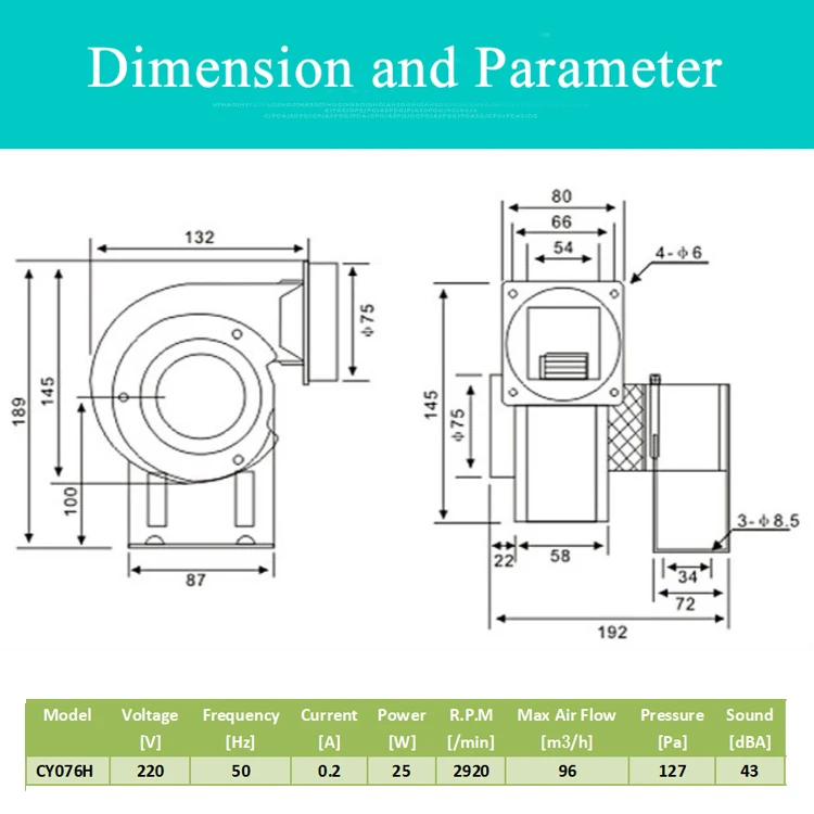 CY076H центробежные вентиляторы 25 Вт промышленный котел вентилятор печи Sirocco вентилятор с высокотемпературным двигателем 220 В