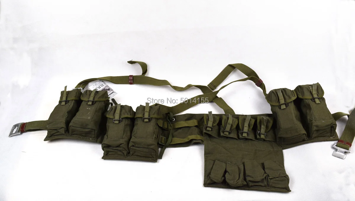  Surplus Vietnam War Chinese 7.62mm Type 63 SKS Chest-rig Bandolier Mag Ammo Pouch