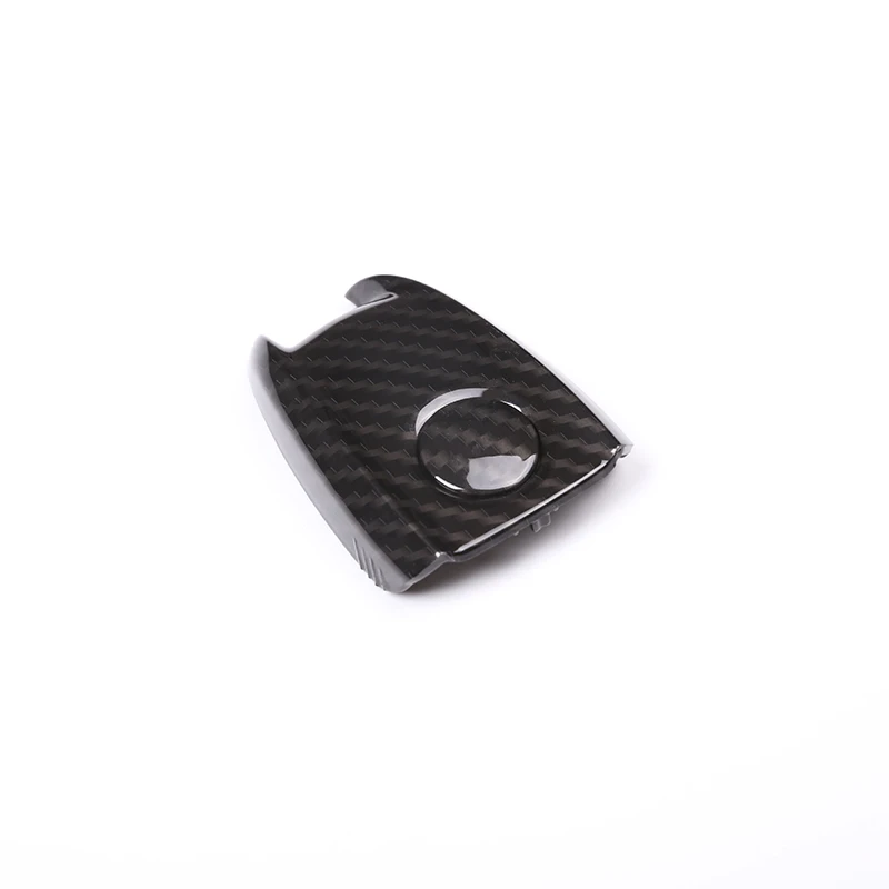 Carbon Fiber Style ABS Plastic Key Shell Cover Trim For Alfa Romeo Giulia Stelvio 2017 2018 2019 2020 Car Accessories Parts