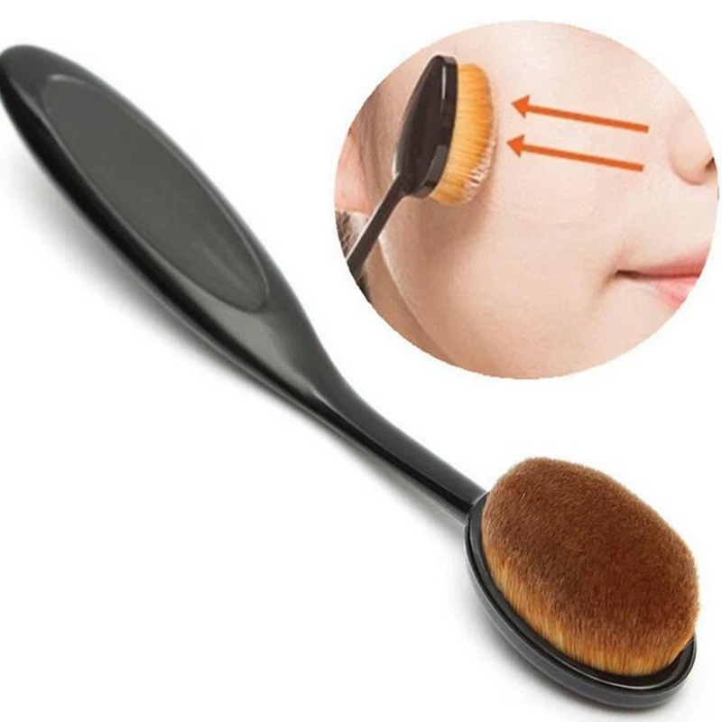 Adomaner Toothbrush Makeup Brush Set Multipurpose Cosmetic Face Eyeshadow Foundation Powder Puff Blusher Cream Make Up Tools